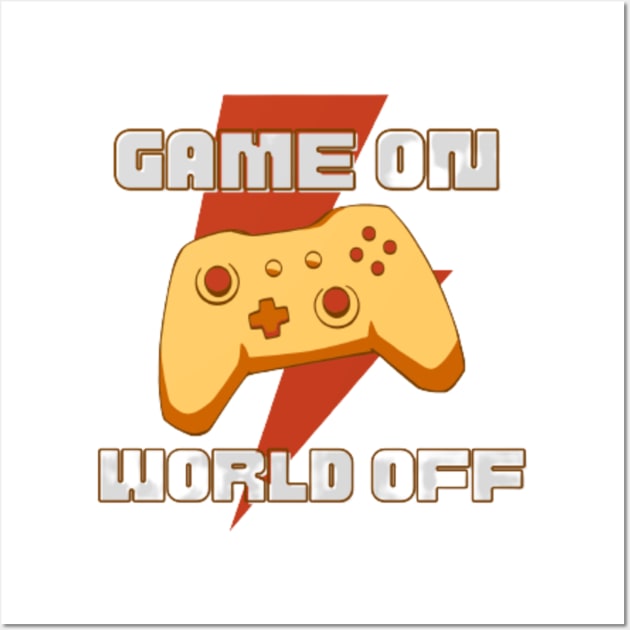 Game On, World Off Wall Art by JS Vogue